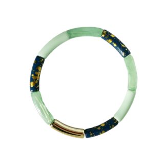 Bracelet Sonia version résine (Bleu vert clair)