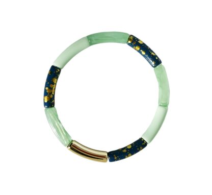 Bracelet Sonia version résine (Bleu vert clair)