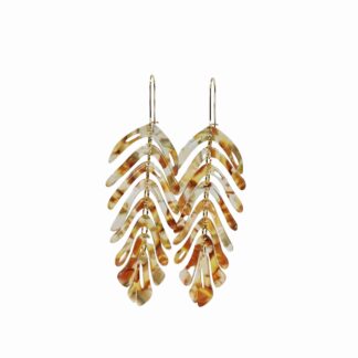 Boucles Pocahontas (feuilles marron/beige)