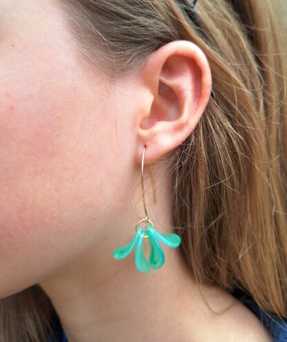 Boucles Flore vert-bleu – Image 3