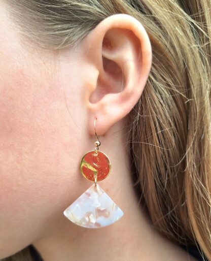 Boucles Lilou (plaqué or et acétate)