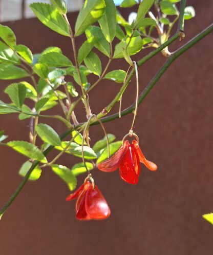 Boucles Flore coquelicot