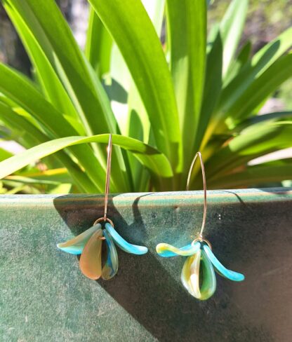 Boucles Flore vert-bleu – Image 2