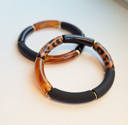 Bracelet Sonia Soirée (perles acryliques/élastique) – Image 3