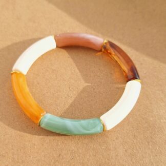 Bracelet Sonia Douceur du soir (perles acryliques/élastique)