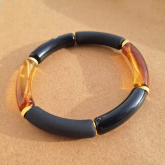 Bracelet Sonia Soirée (perles acryliques/élastique)