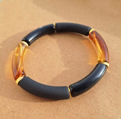 Bracelet Sonia Soirée (perles acryliques/élastique)
